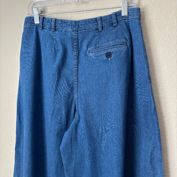 Blue Wide Leg Women's Jeans - Picture 8 of 14